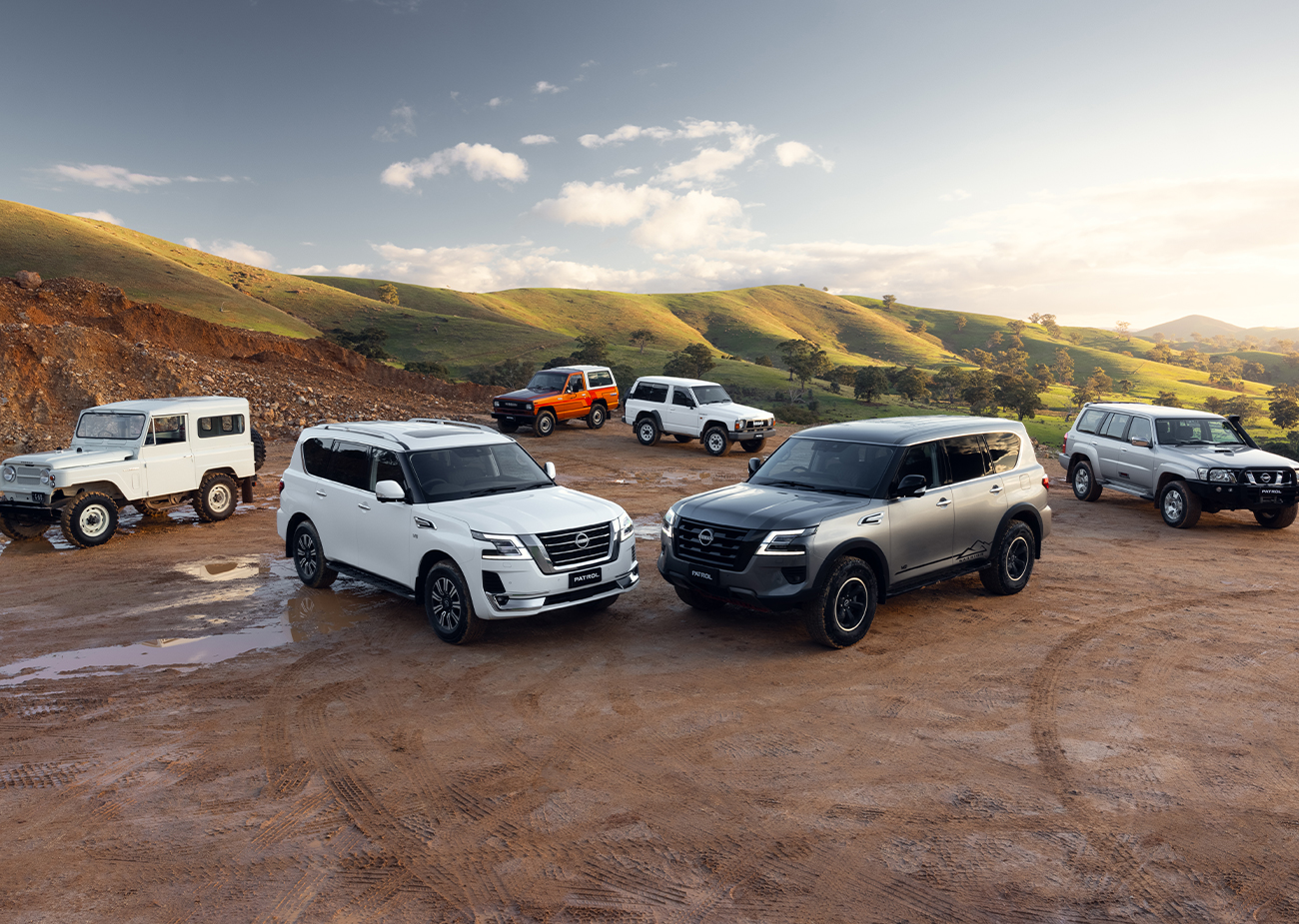 Nissan Patrol on the hills