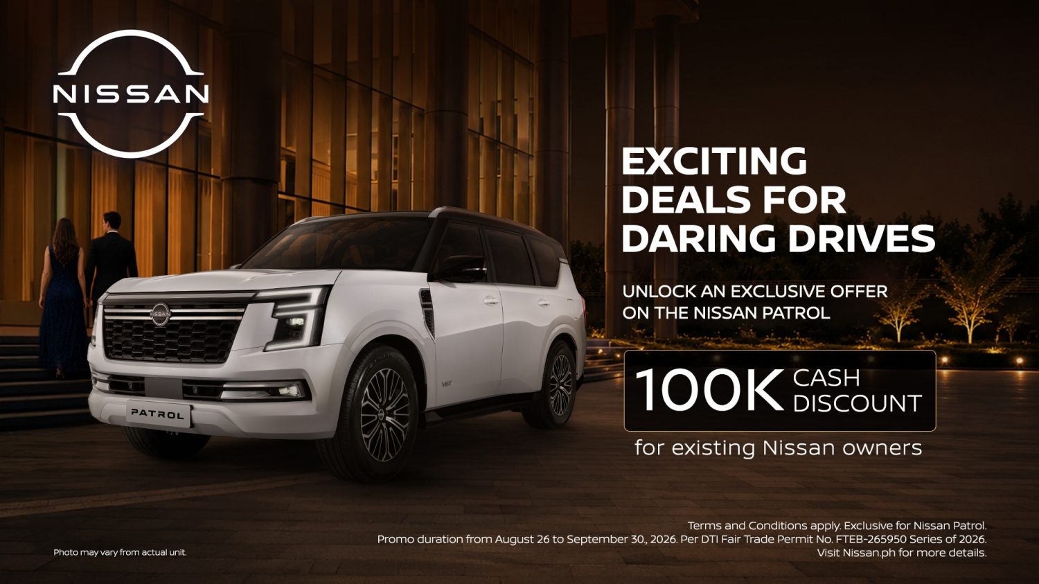 Nissan Patrol 100k Discount Banner