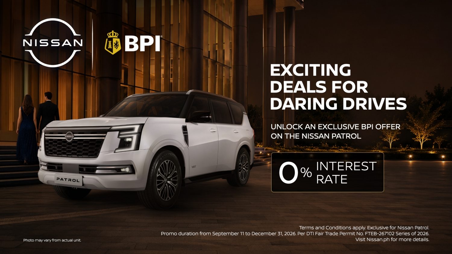 Nissan Patrol Zero-Percent Interest Program (BPI)