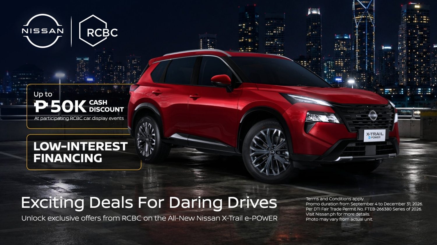 Nissan X-Trail 50k Discount (RCBC)