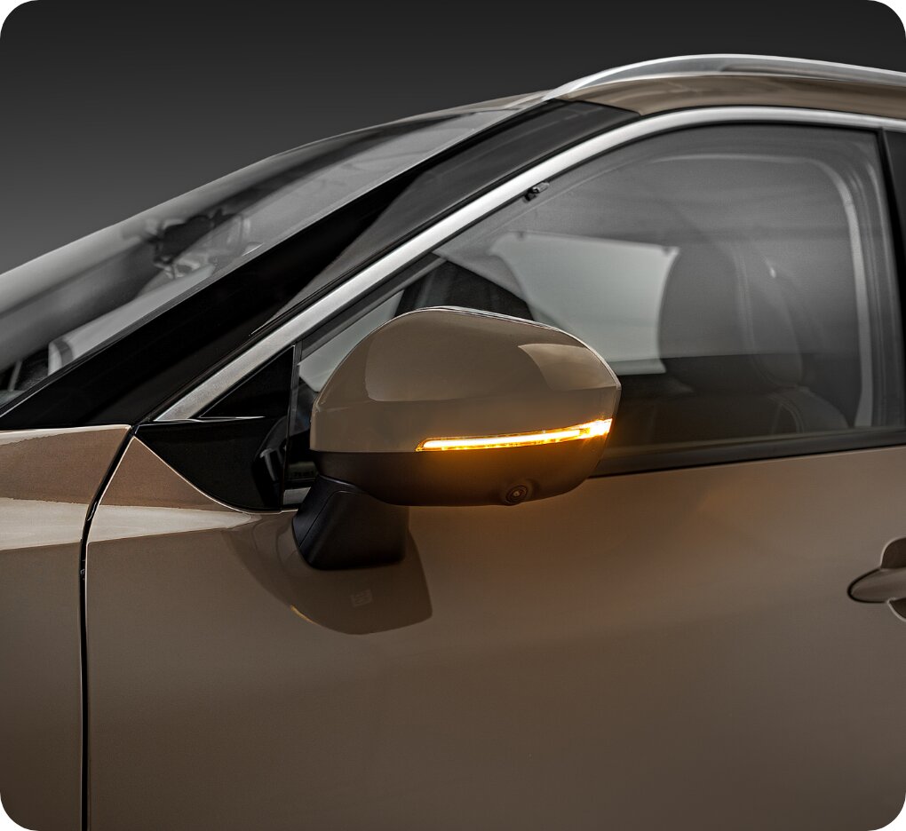 Sequential side turn lamp