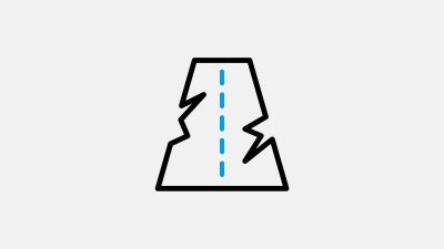 เส้นจราจรและสภาพผิวถนน