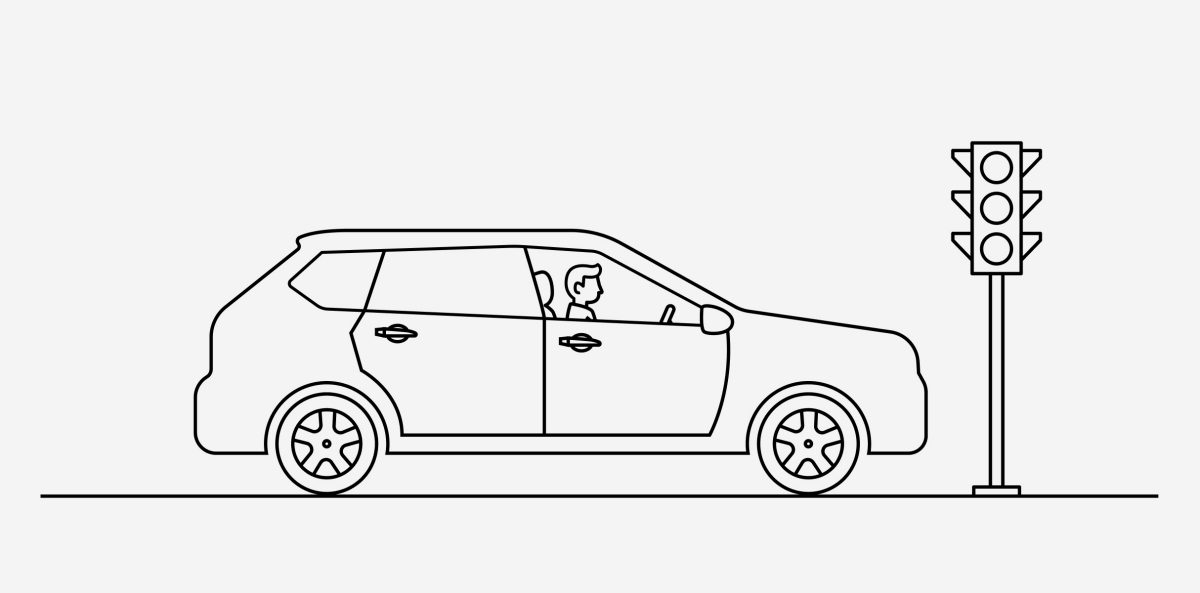 ขณะลดความเร็ว