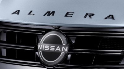 โลโก้ฝากระโปรงหน้า ALMERA (สีดำ)