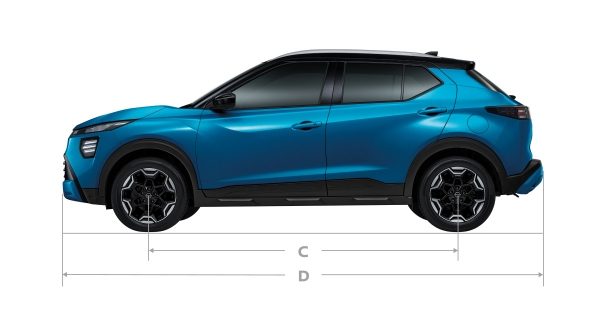 มิติตัวถัง นิสสัน เอ็กซ์เทรล อี-พาวเวอร์ ใหม่