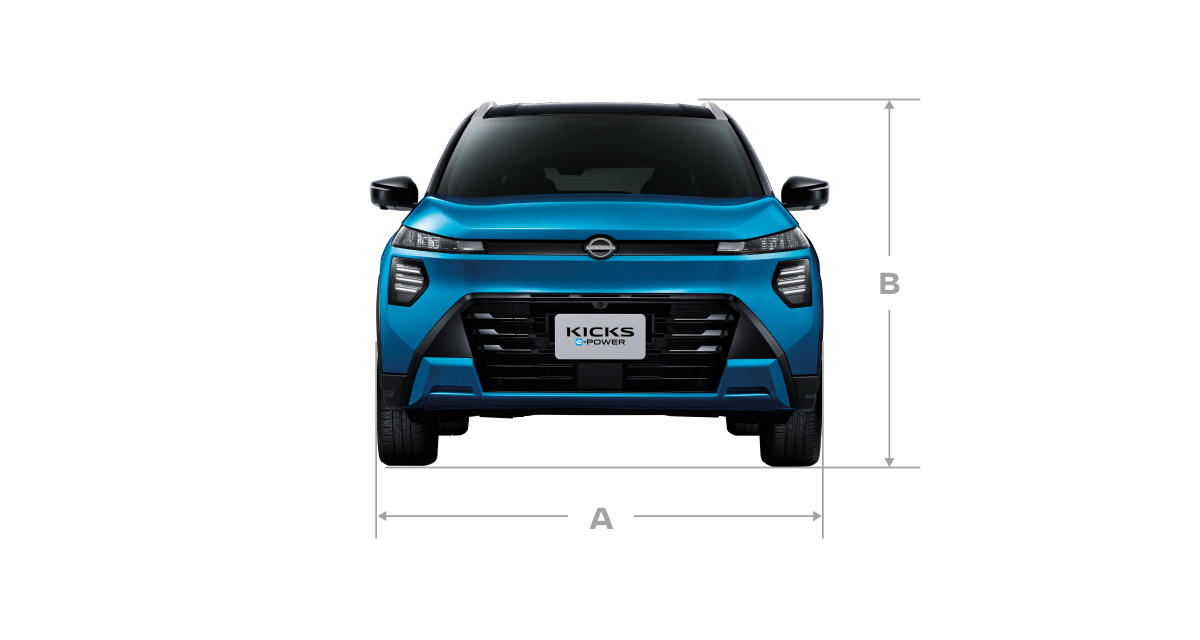 มิติตัวถัง นิสสัน คิกส์ อี-พาวเวอร์ ใหม่